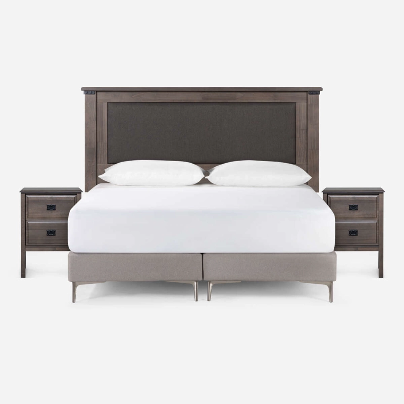 SET DE MUEBLES NEW RAY 2 PLAZAS GRIS - 1