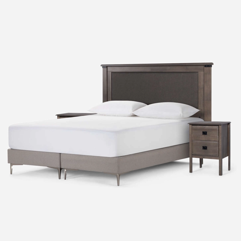 SET DE MUEBLES NEW RAY 2 PLAZAS GRIS - 3