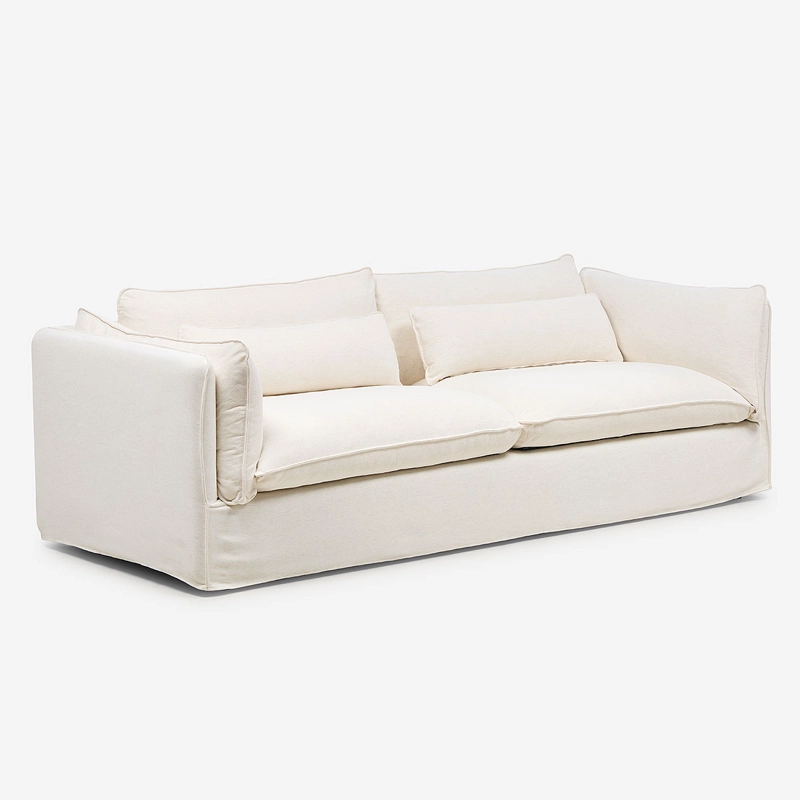 SOFA ALPES 3.5 CUERPOS TELA CRUDO - 1