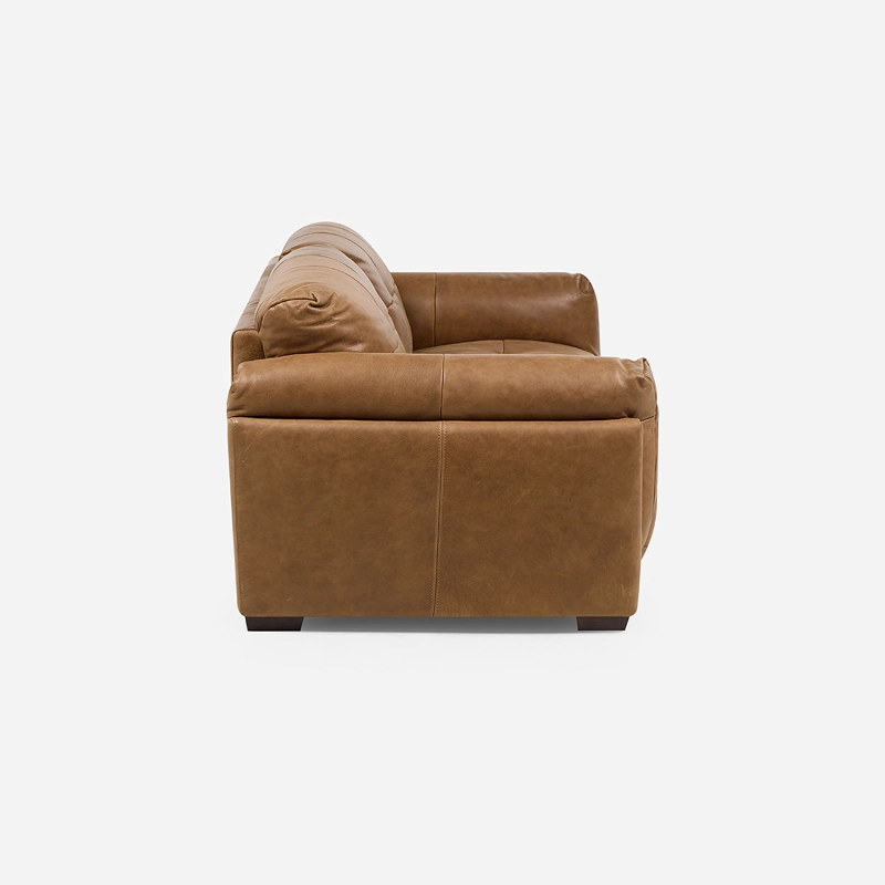 SOFA PLAT 3 CUERPOS CUERO TOSTADO - 4