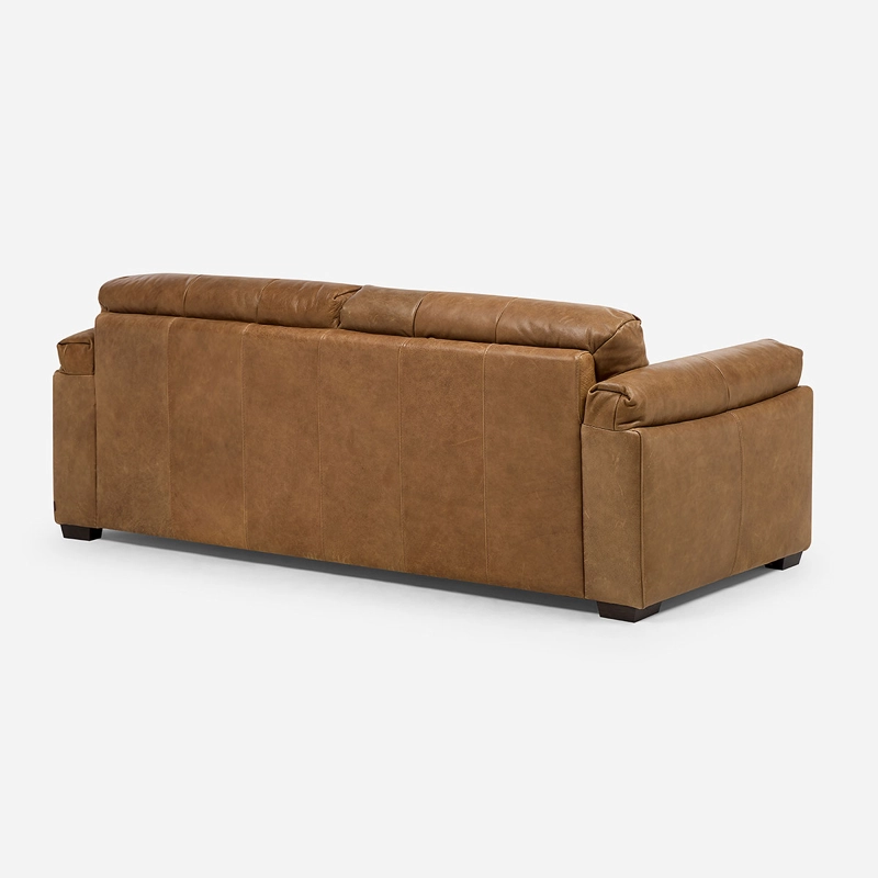 SOFA PLAT 3 CUERPOS CUERO TOSTADO - 5