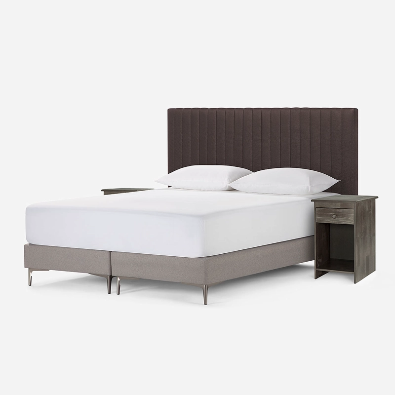 SET DE MUEBLES LUCIO 2 PLAZAS CHOCOLATE - 3
