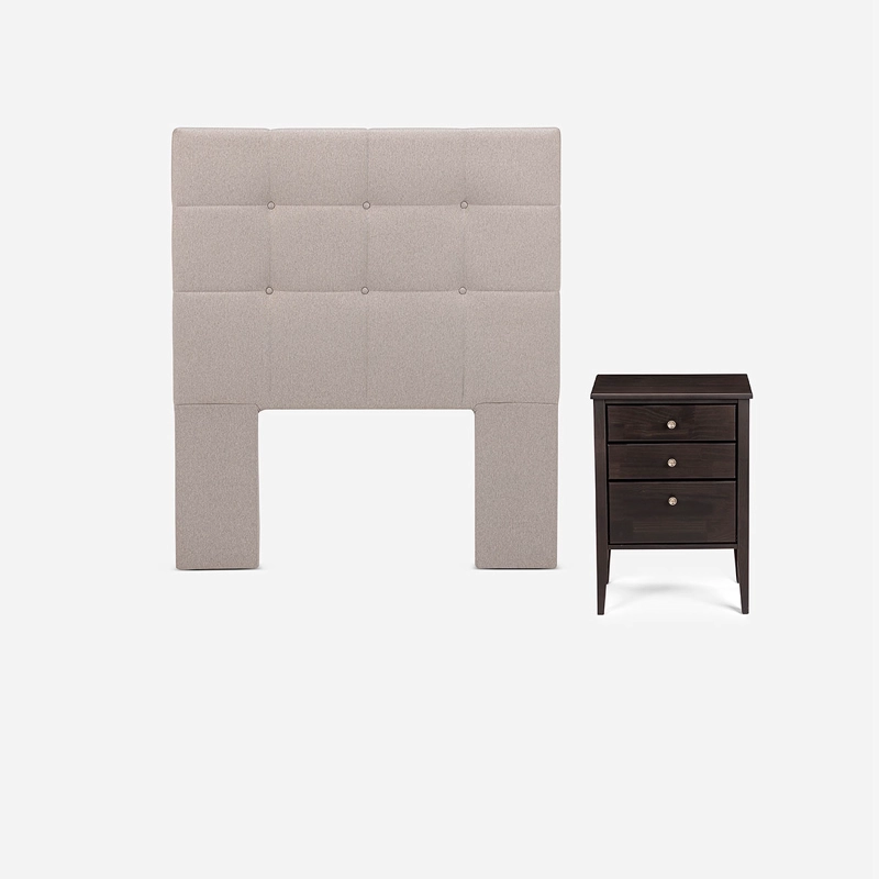 SET DE MUEBLES ISSEY 1.5 PLAZAS GRAFITO - 1