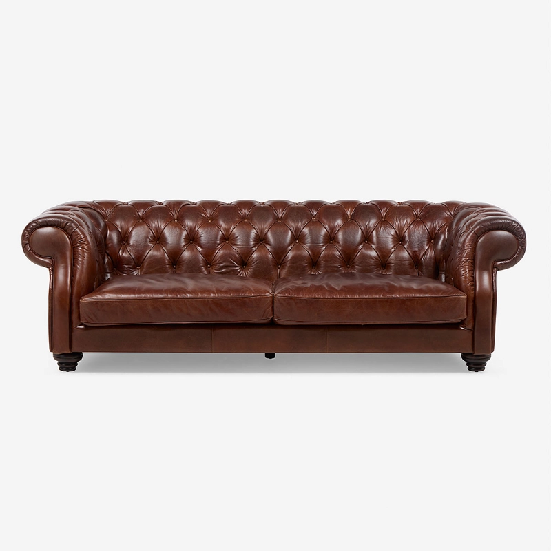SOFA CHESTERFIELD II 3.5 CUERPOS CUERO - 2