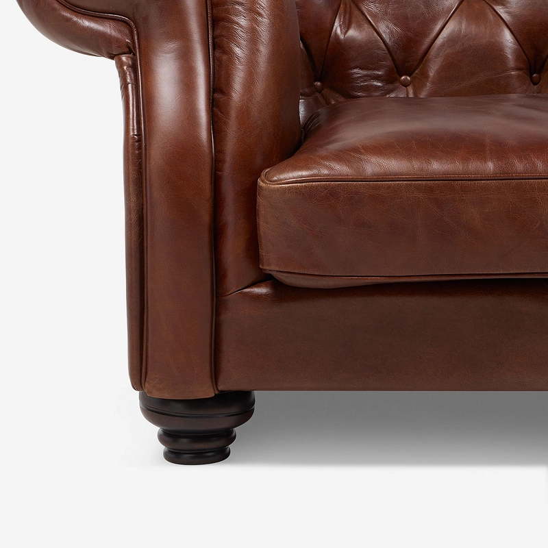 SOFA CHESTERFIELD II 3.5 CUERPOS CUERO - 7