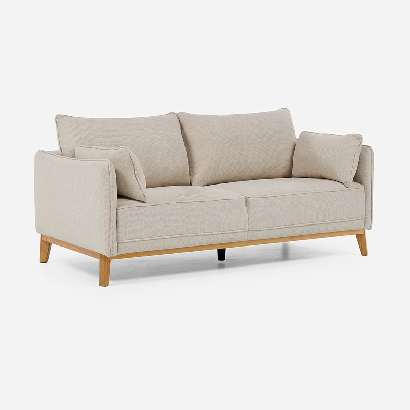 SOFA HOLSTEBRO 3 CUERPOS TELA BEIGE - 1