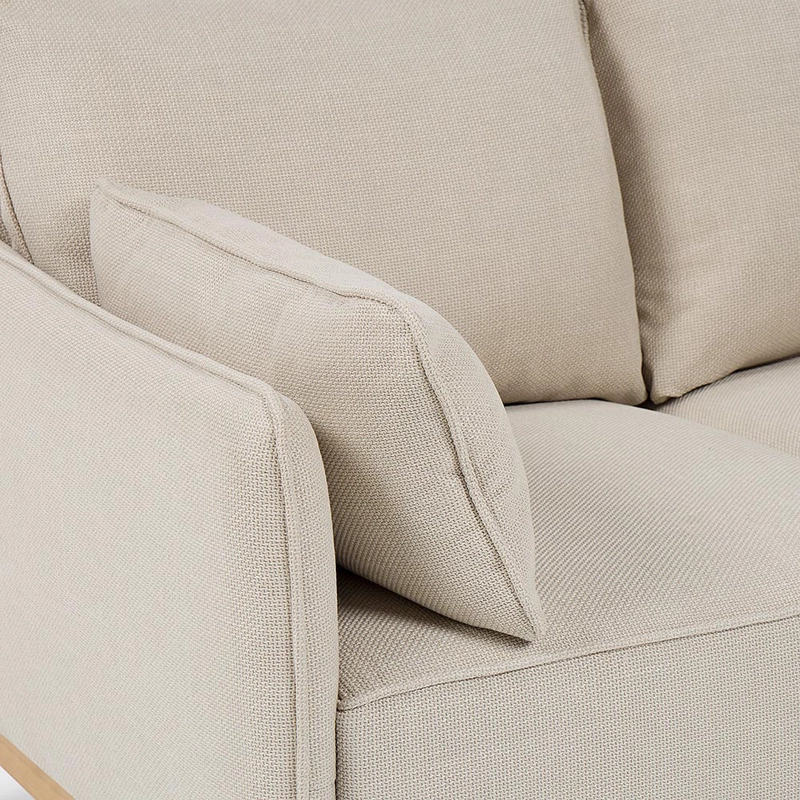 SOFA HOLSTEBRO 3 CUERPOS TELA BEIGE - 6