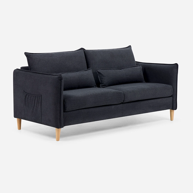 SOFA BLUME 3 CUERPOS TELA GRAFITO - 1