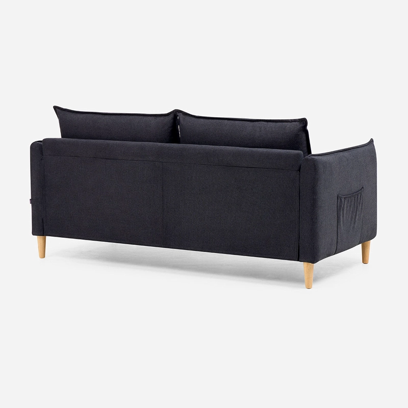SOFA BLUME 3 CUERPOS TELA GRAFITO - 4