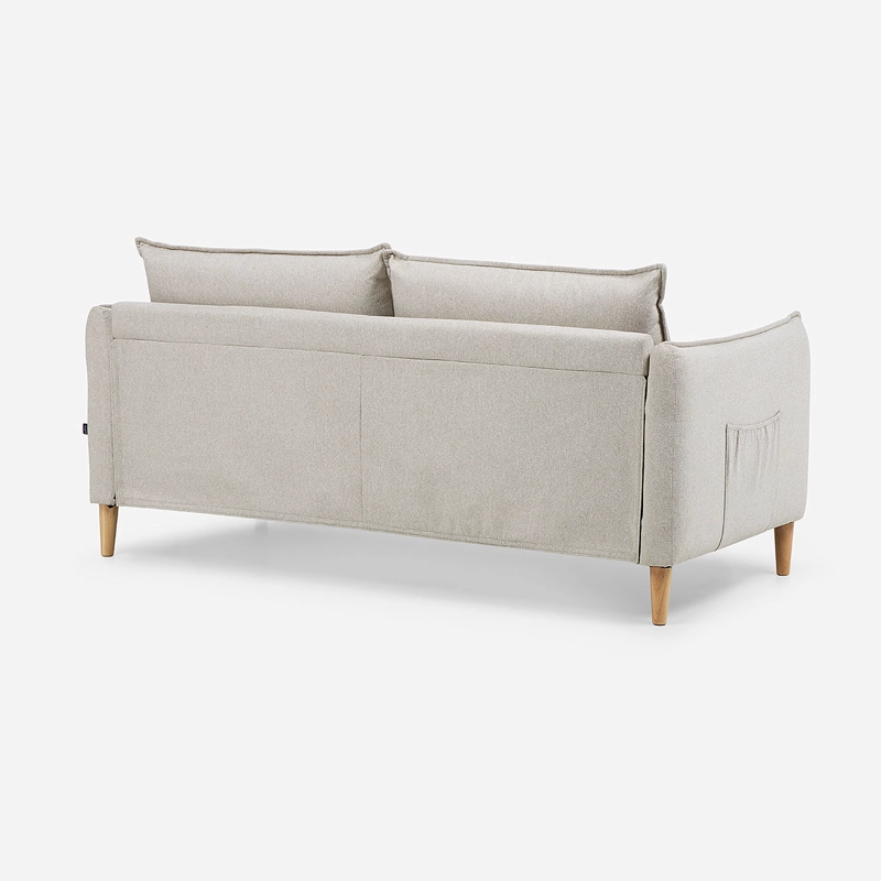 SOFA BLUME 3 CUERPOS TELA BEIGE - 5