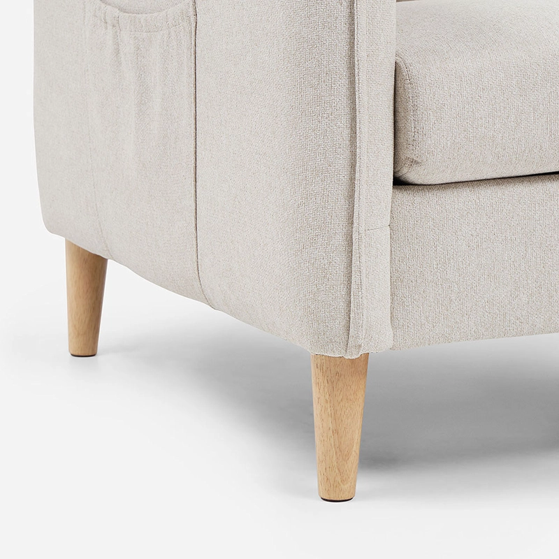 SOFA BLUME 3 CUERPOS TELA BEIGE - 6