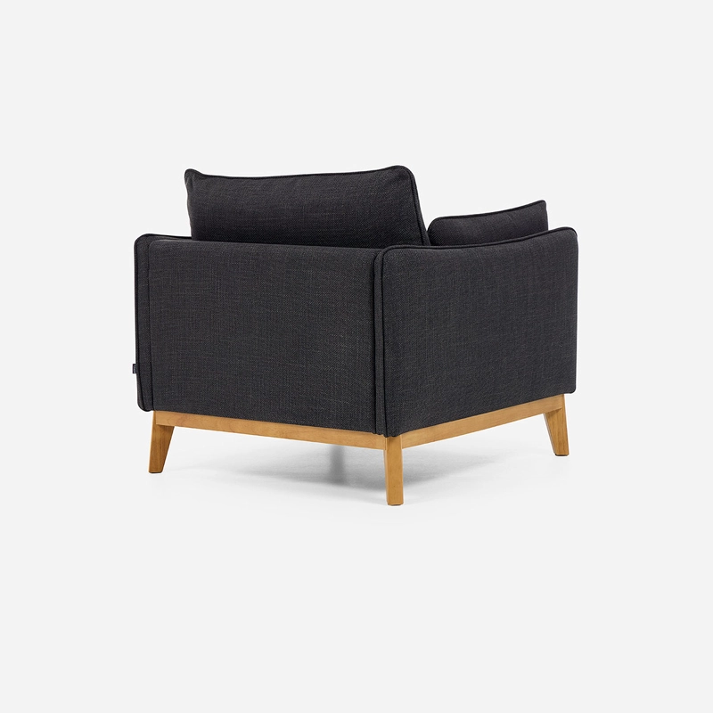 SILLON HOLSTEBRO 1 CUERPO TELA CHARCOAL - 4