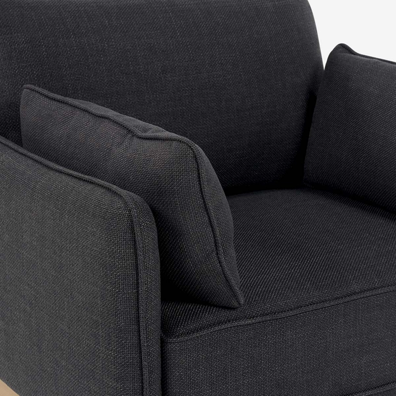 SILLON HOLSTEBRO 1 CUERPO TELA CHARCOAL - 6