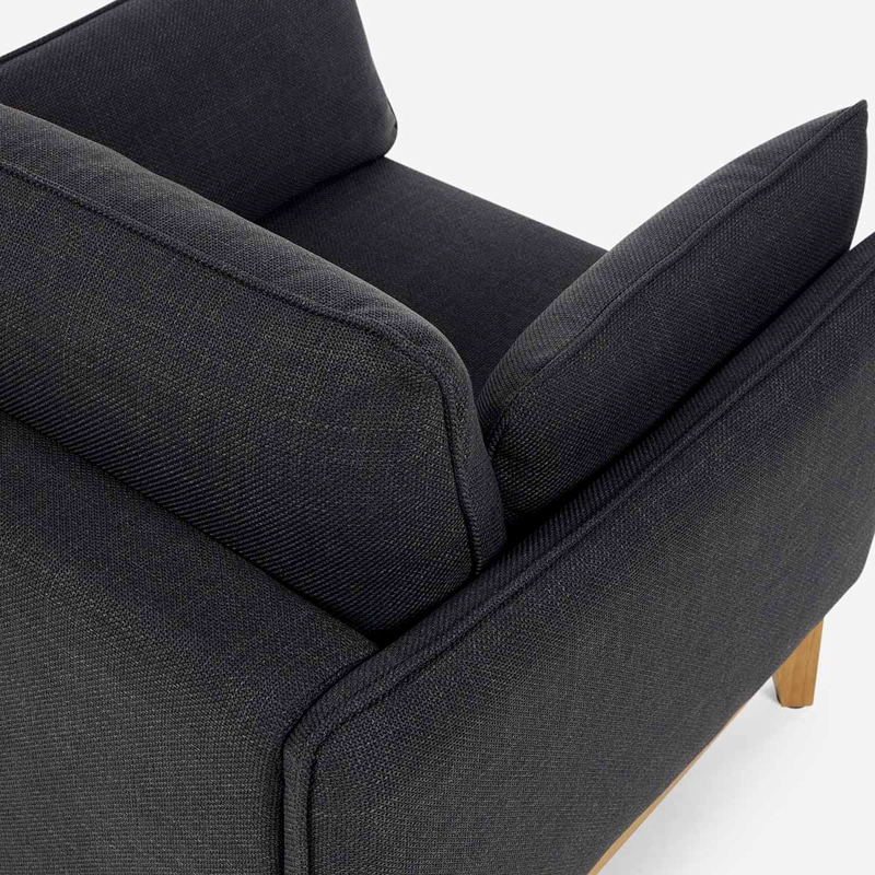 SILLON HOLSTEBRO 1 CUERPO TELA CHARCOAL - 7