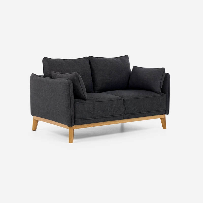 SOFA HOLSTEBRO 2 CUERPOS TELA CHARCOAL - 1