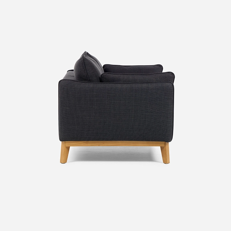 SOFA HOLSTEBRO 2 CUERPOS TELA CHARCOAL - 3