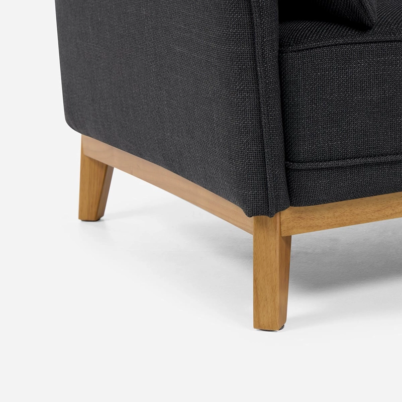 SOFA HOLSTEBRO 2 CUERPOS TELA CHARCOAL - 5