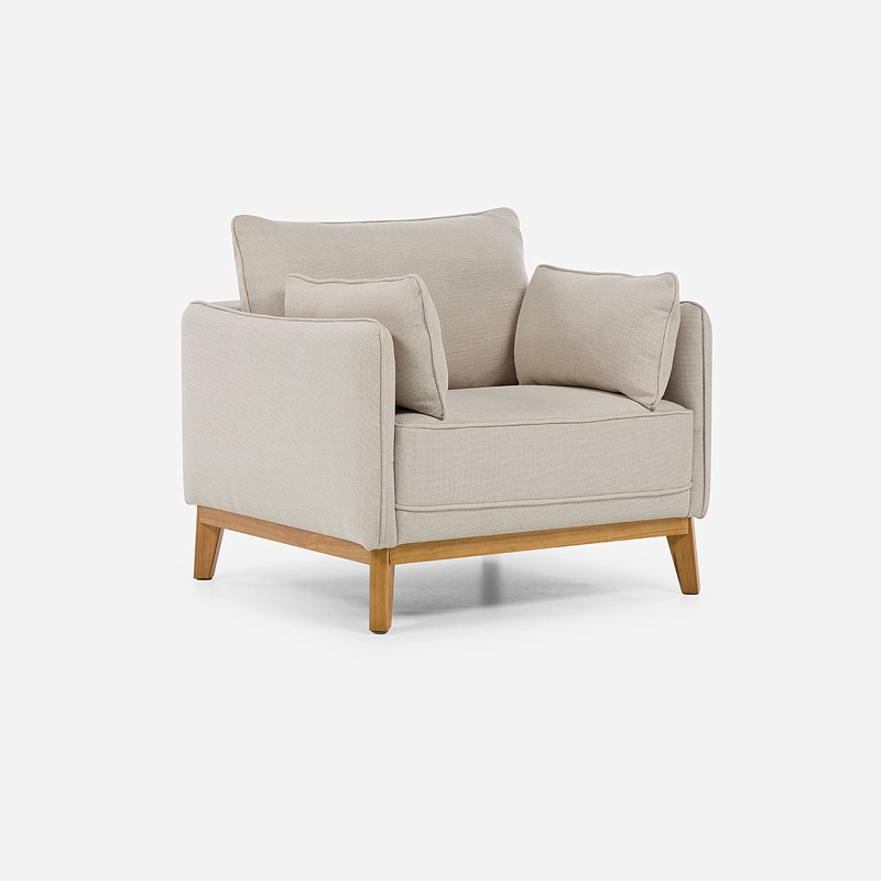SILLON HOLSTEBRO 1 CUERPO TELA BEIGE - 1