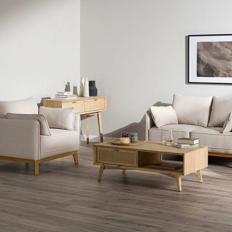 SILLON HOLSTEBRO 1 CUERPO TELA BEIGE - 2
