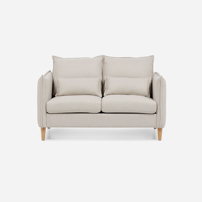 SOFA BLUME 2 CUERPOS TELA BEIGE - 2