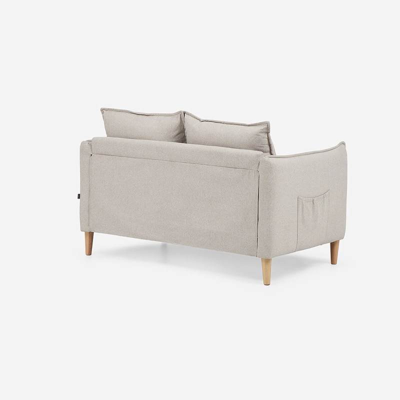SOFA BLUME 2 CUERPOS TELA BEIGE - 4