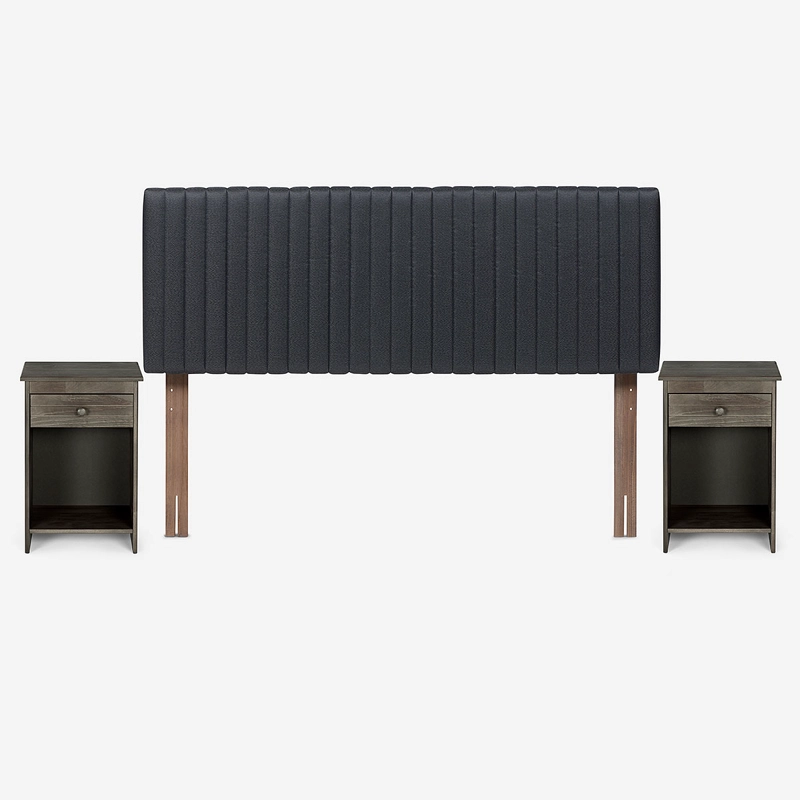 SET DE MUEBLES LUCIO II KING GRAFITO - 1