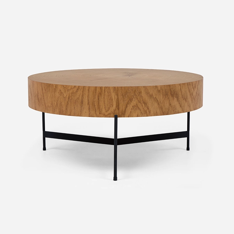 MESA DE CENTRO SEMBE 78,2 X 78,2 CM CAFE /NEGRO - 1