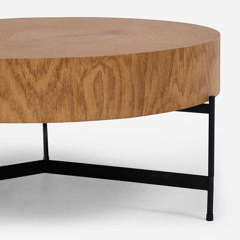 MESA DE CENTRO SEMBE 78,2 X 78,2 CM CAFE /NEGRO - 4
