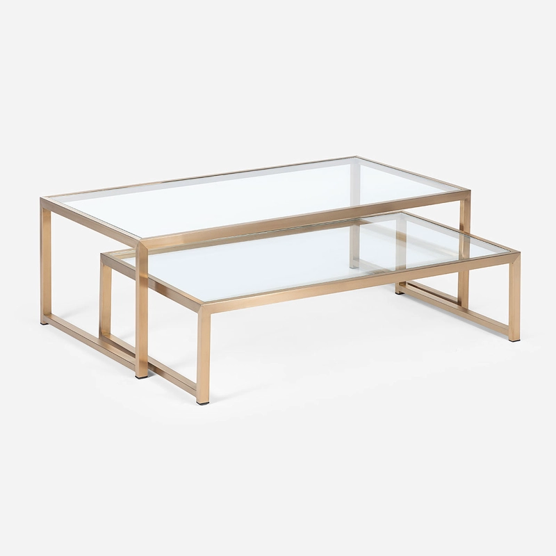 MESA DE CENTRO TRESA 120 X 60 CM DORADO - 3