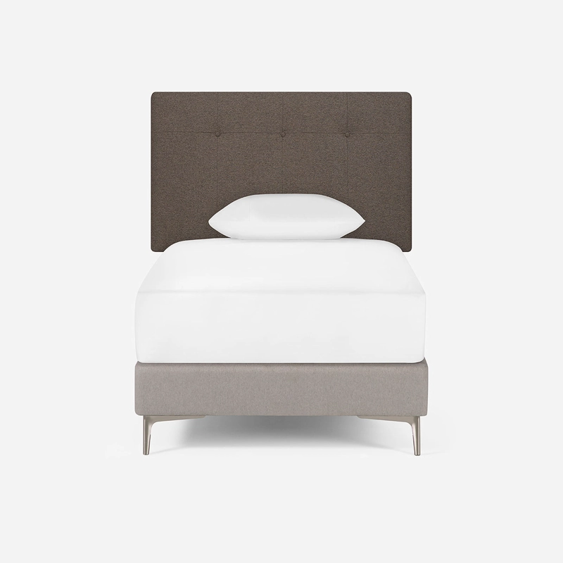 RESPALDO NEW BENNET 1.5 PLAZAS COLOR TOPO - 1