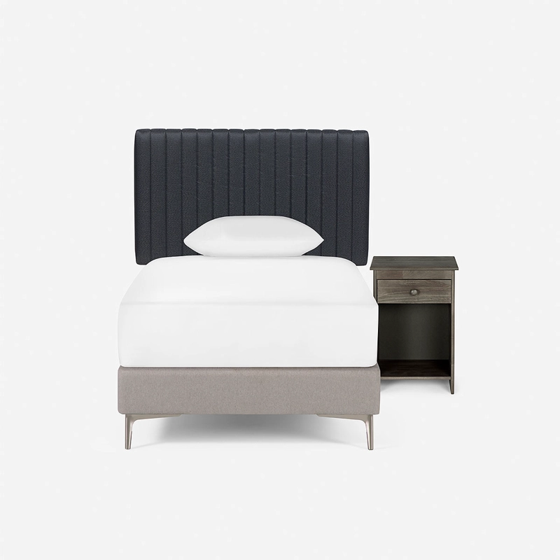 SET DE MUEBLES LUCIO II 1.5 PLAZAS GRAFITO - 2