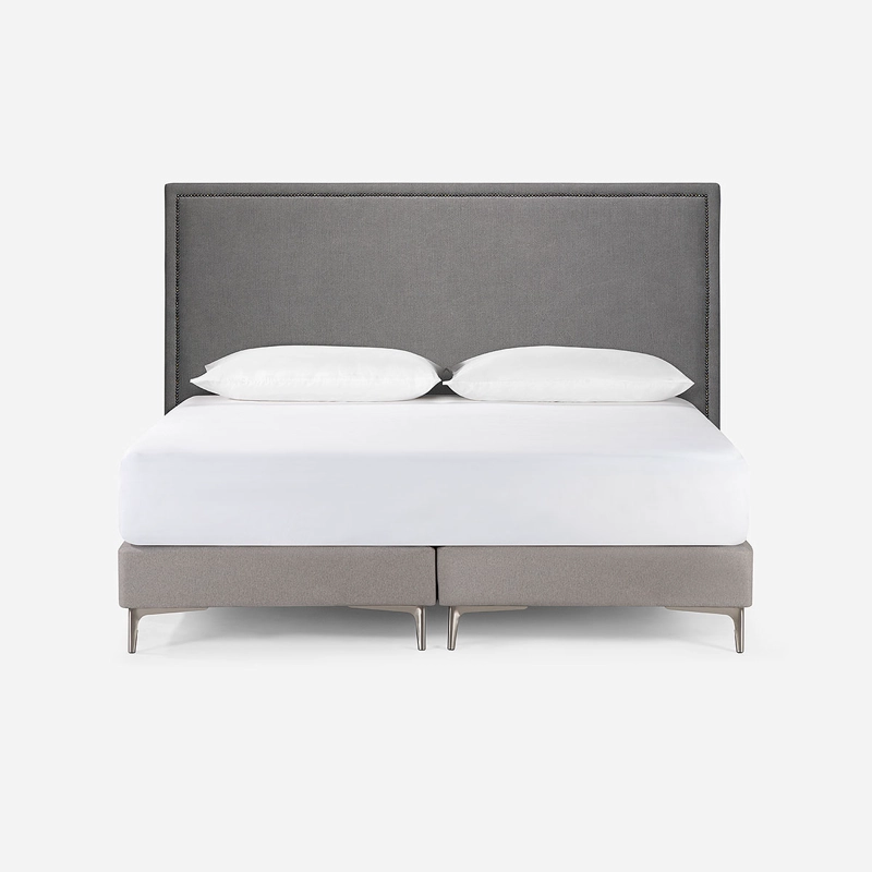 RESPALDO CARRINGTON SUPER KING COLOR ACERO - 1