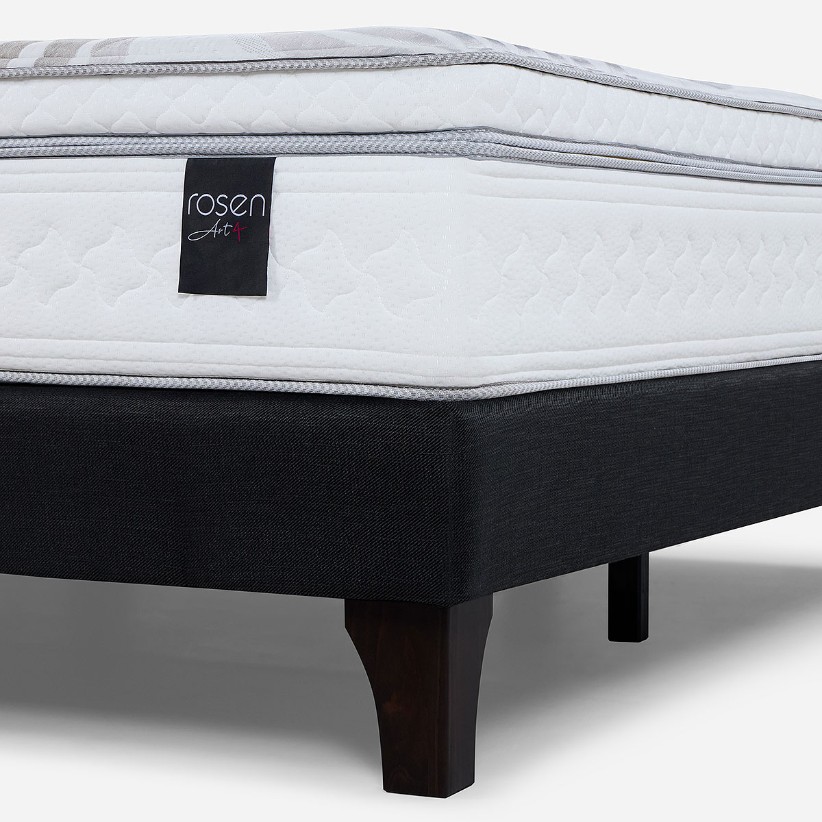 CAMA ART 4 DE 2 PLAZAS + RESPALDO NOLITA Y VELADORES ISSEY - 6