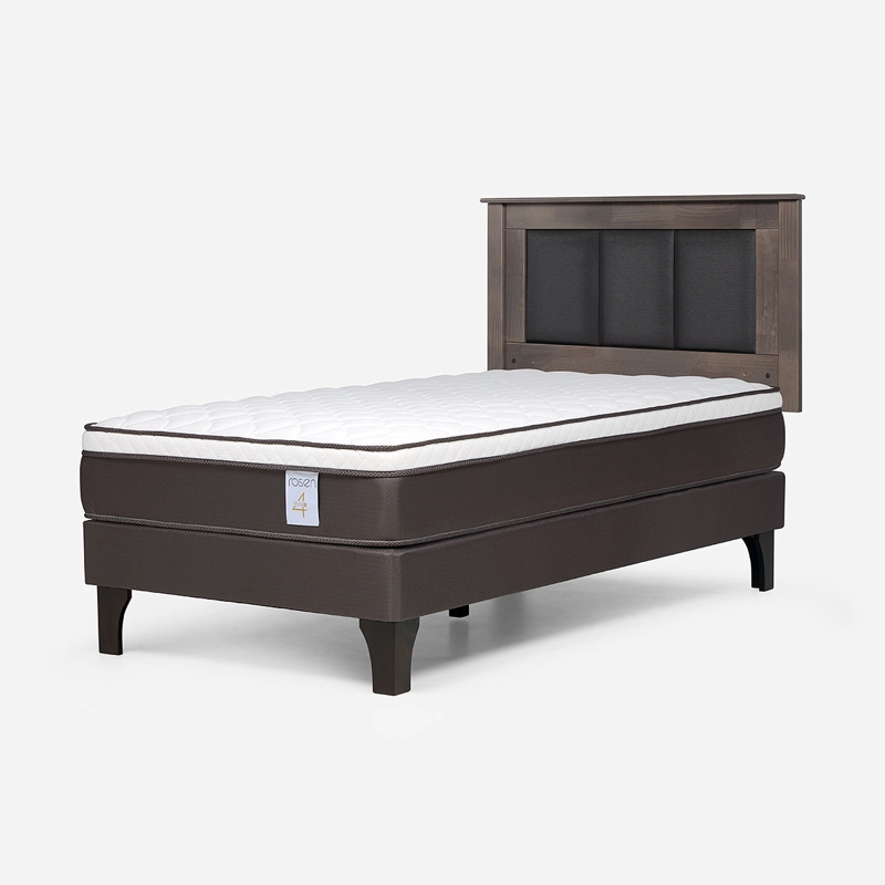 CAMA NEW STYLE 4 PLUS 1 PLAZA + RESPALDO RACHEL - 7