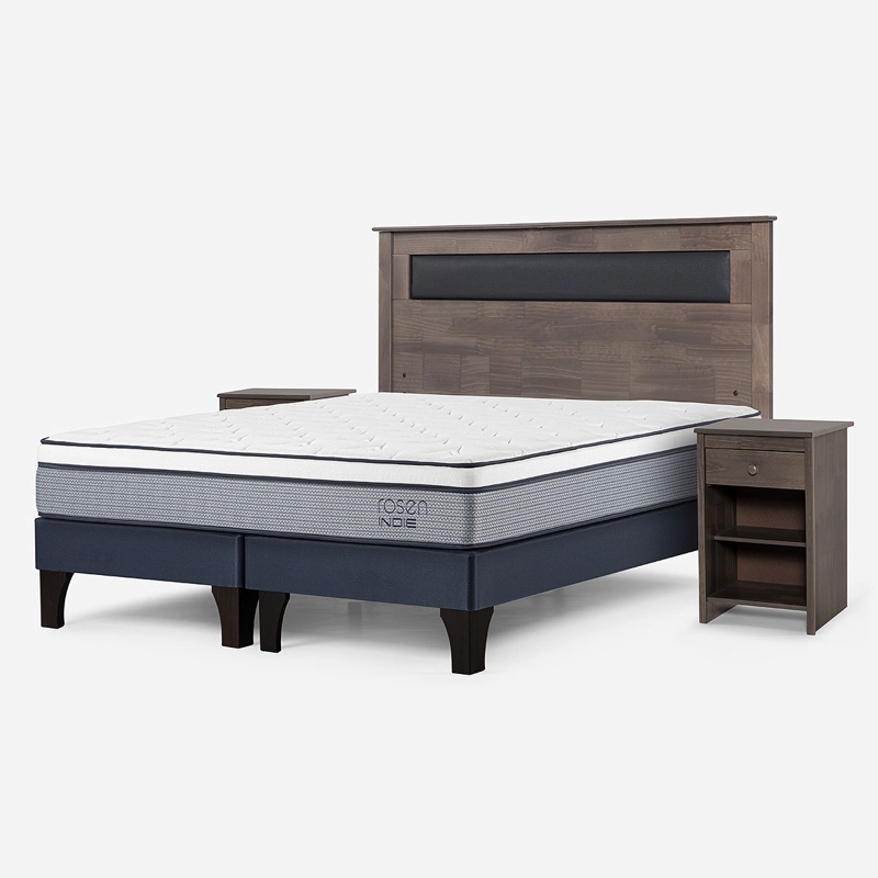 CAMA EUROPEA INDIE 2 PLAZAS + SET DE MUEBLES FERRARA - 2
