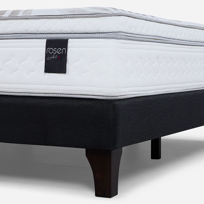 CAMA ART 4 SUPER KING + RESPALDO NOLITA Y VELADORES ISSEY - 6