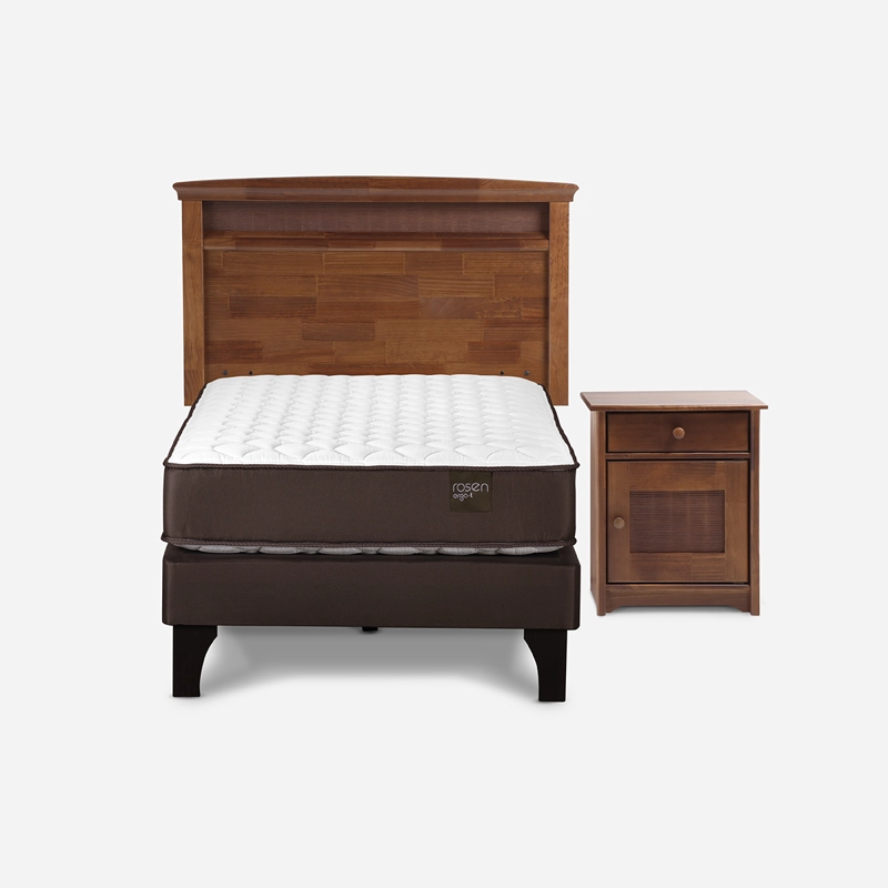 CAMA NEW ERGO T 1 PLAZAS + SET DE MUEBLES VENETO - 1