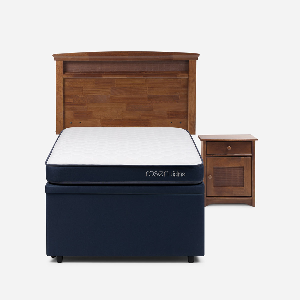 BED BOXET ROSEN UPLINE 1,5 PLAZAS + MUEBLES VENETO - 1