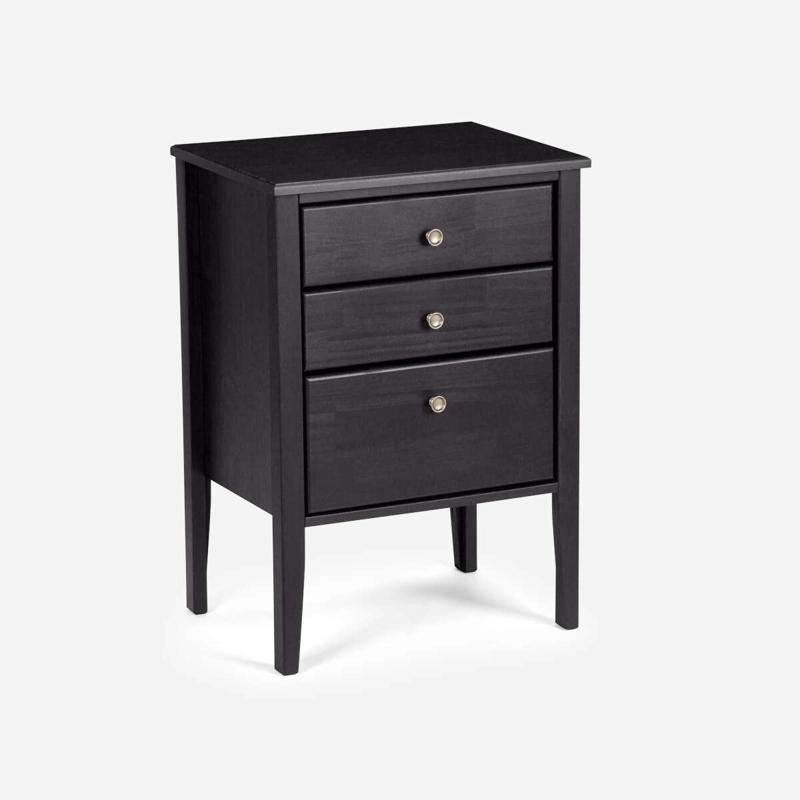 CAMA INDIE 1,5 PLAZAS PATA MADERA + MUEBLES ISSEY GRAFITO - 4