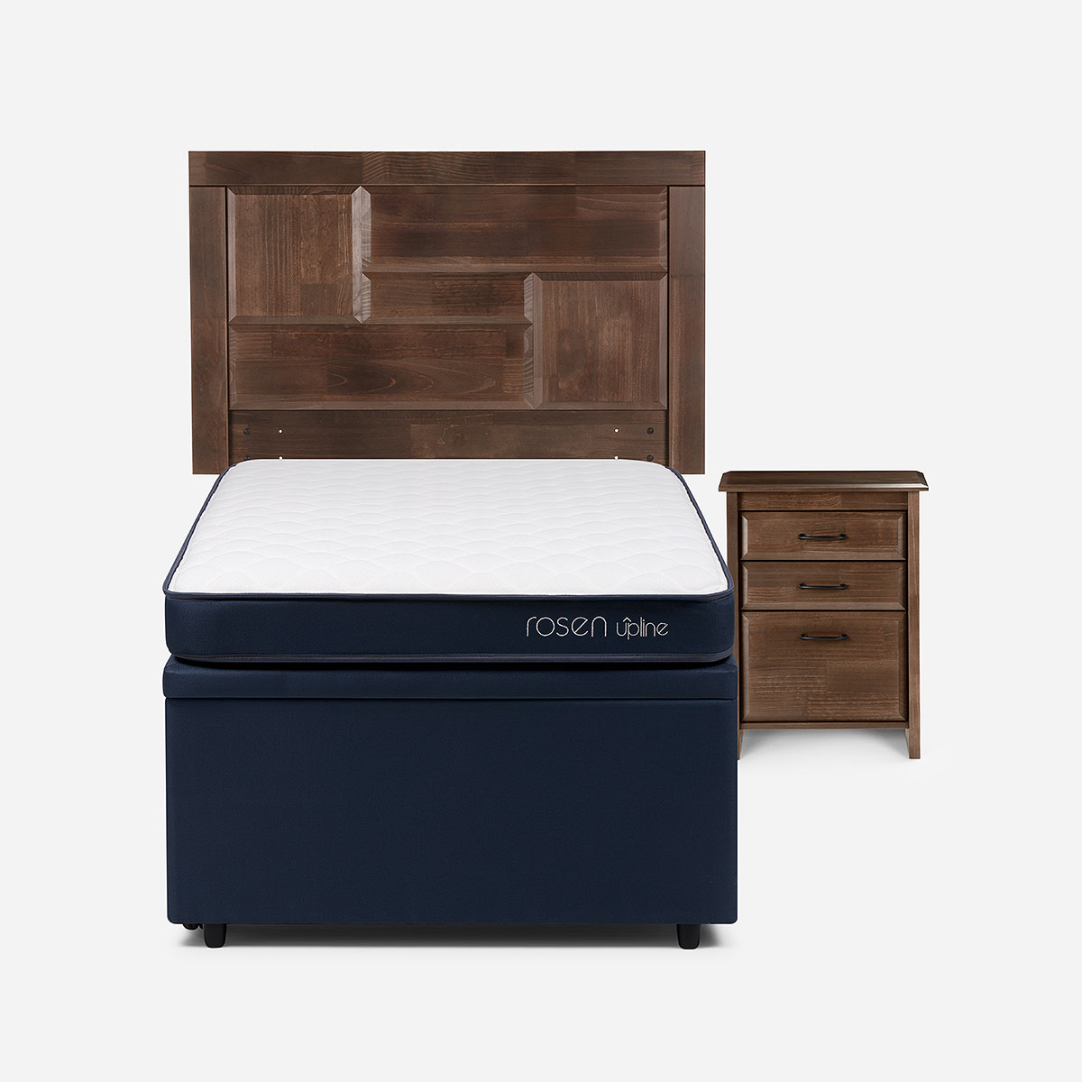 BED BOXET ROSEN UPLINE 1,5 PLAZAS + MUEBLES DOLCE - 1