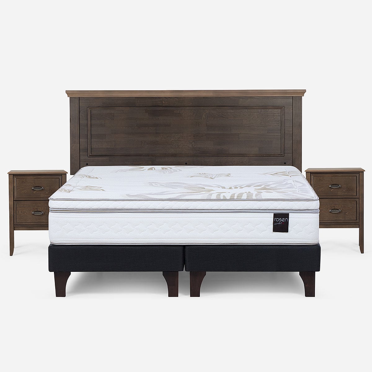 CAMA EUROPEA ROSEN ART 4 KING + MUEBLES ANNA - 1