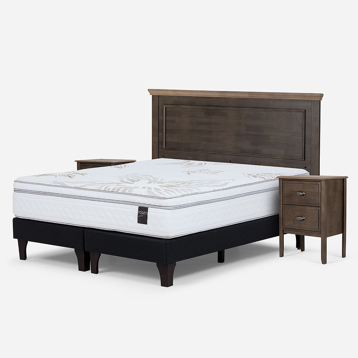 CAMA EUROPEA ROSEN ART 4 KING + MUEBLES ANNA - 3
