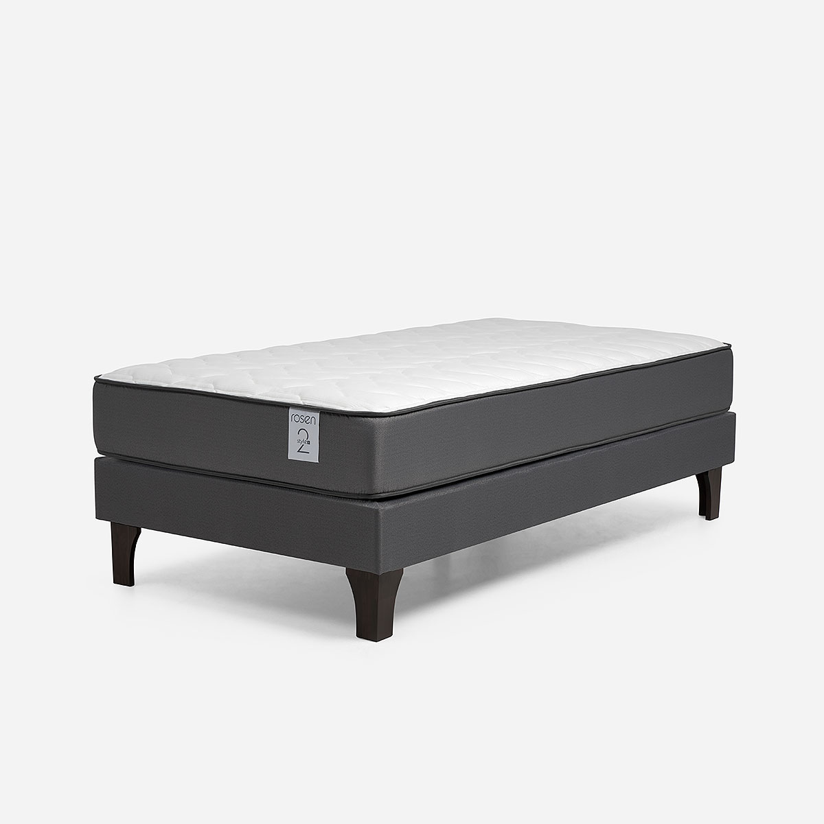 CAMA EUROPEA NEW STYLE 2 PLUS 1 PLAZA+RESPALDO LUCIO+VELADOR - 2
