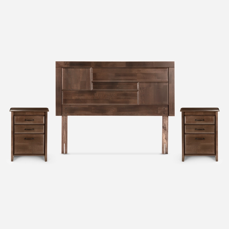 CAMA EUROPEA ROSEN  INDIE 2 PLAZAS + MUEBLES DOLCE - 2