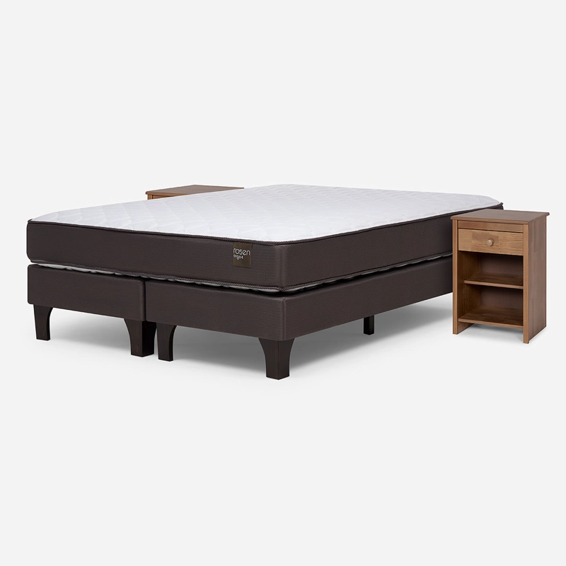 CAMA NEW ERGO T 2 PLAZAS BD + VELADOR FERRARA - 6