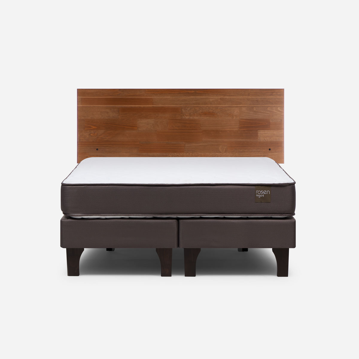 CAMA NEW ERGO T 2 PLAZAS BD + RESPALDO TABOR CARAMELO - 1