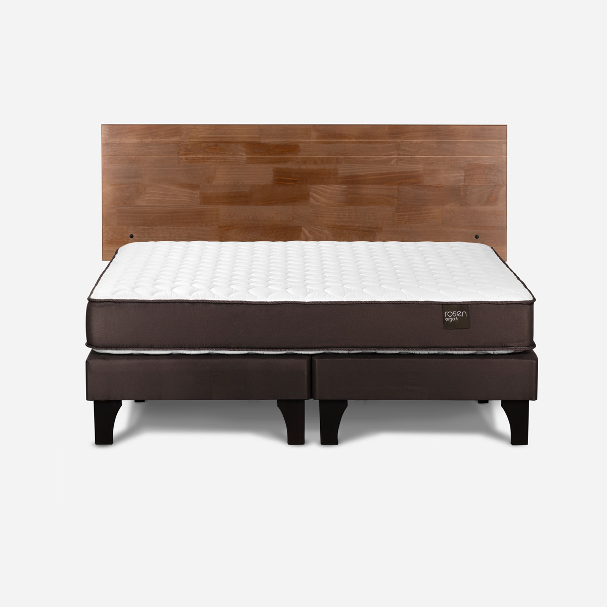 CAMA NEW ERGO T 2 PLAZAS BD + RESPALDO TABOR CARAMELO - 2