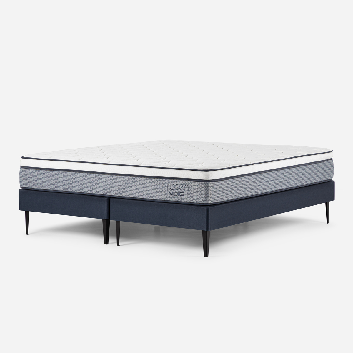 CAMA EUROPEA INDIE SUPER KING PATA METALICA 200 X 200 CM - 6