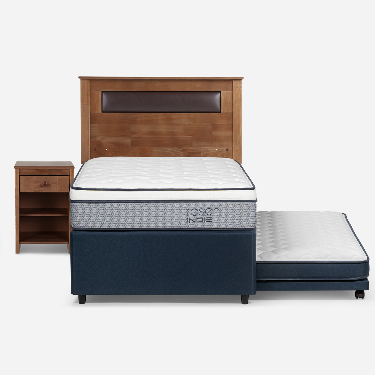 DIVAN ROSEN INDIE 1,5 PLAZAS + MUEBLES FERRARA - 1