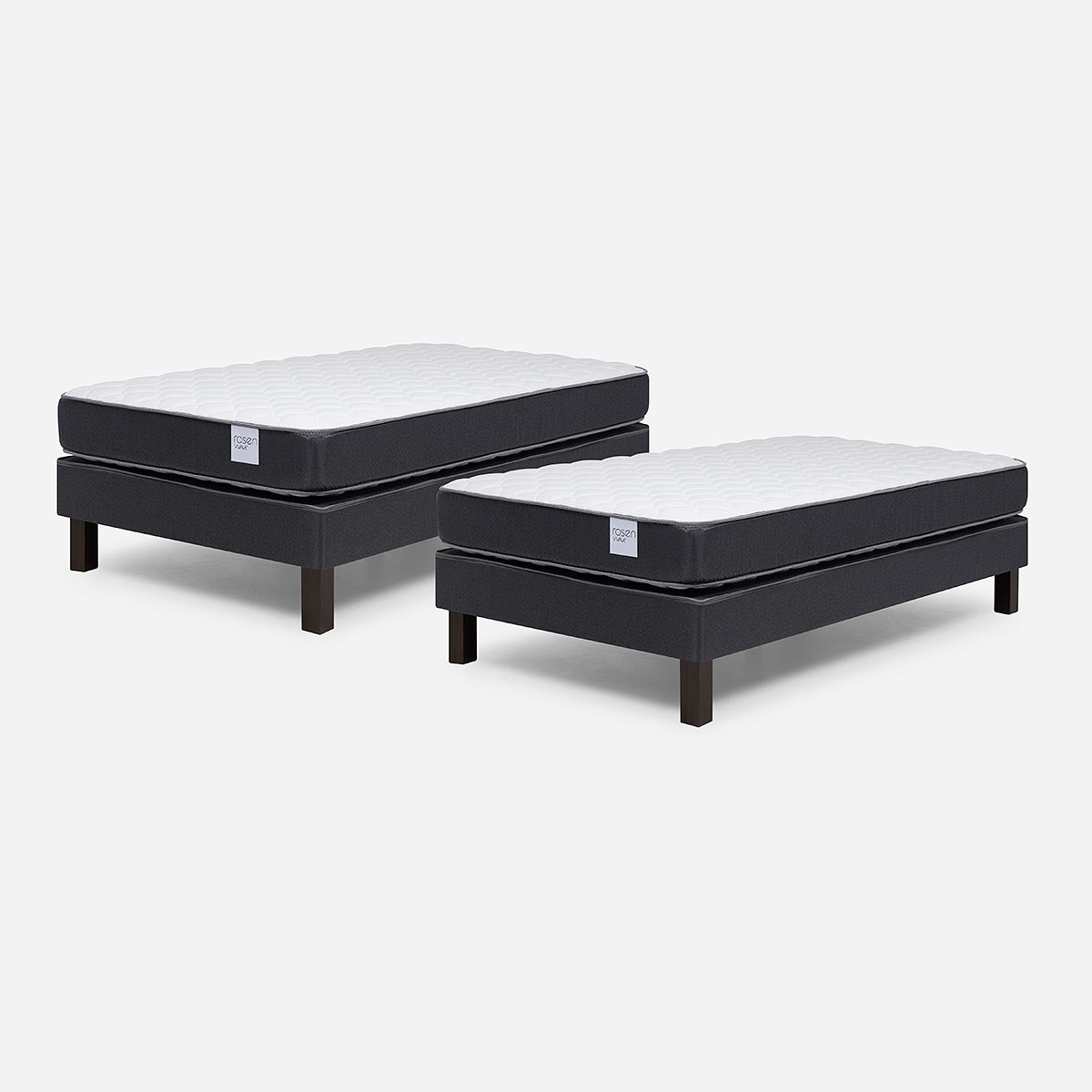 SET CAMAS EUROPEA WAVE 1 PLAZA 90 X 190 CM - 1